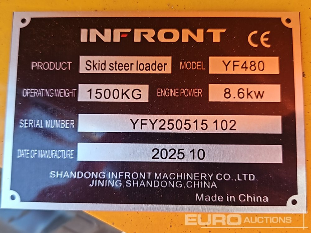 Unused 2025 Infront YF480 - Mini chargeuse: photos 1 Unused 2025 Infront YF480 - Mini chargeuse: photos 1