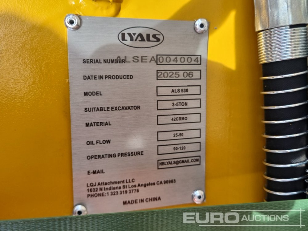 Marteau hydraulique Unused 2025 Lyals ALS530: photos 17
