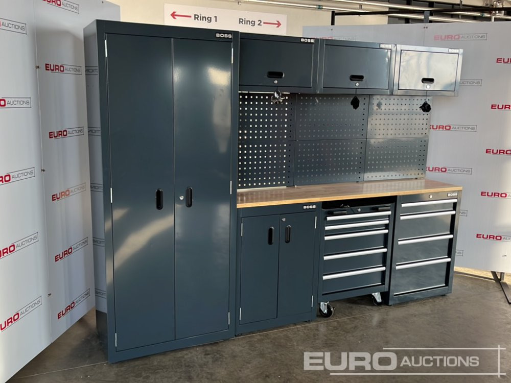 Unused Boss 2.6m 9 Drawer, 5 Cabinet Tool Station - Équipement de garage: photos 3 Unused Boss 2.6m 9 Drawer, 5 Cabinet Tool Station - Équipement de garage: photos 3