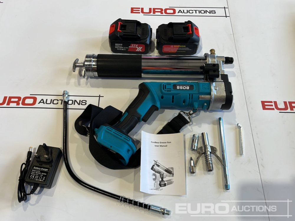 Équipement de garage Unused Boss 21 Volt Lithium Battery Cordless Grease Gun: photos 12