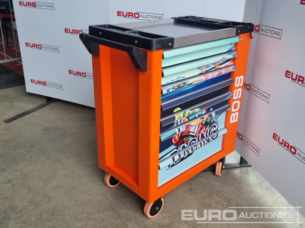 Équipement de garage Unused Boss Wheeled Tool Cart with 258pc Tools (Orange): photos 7
