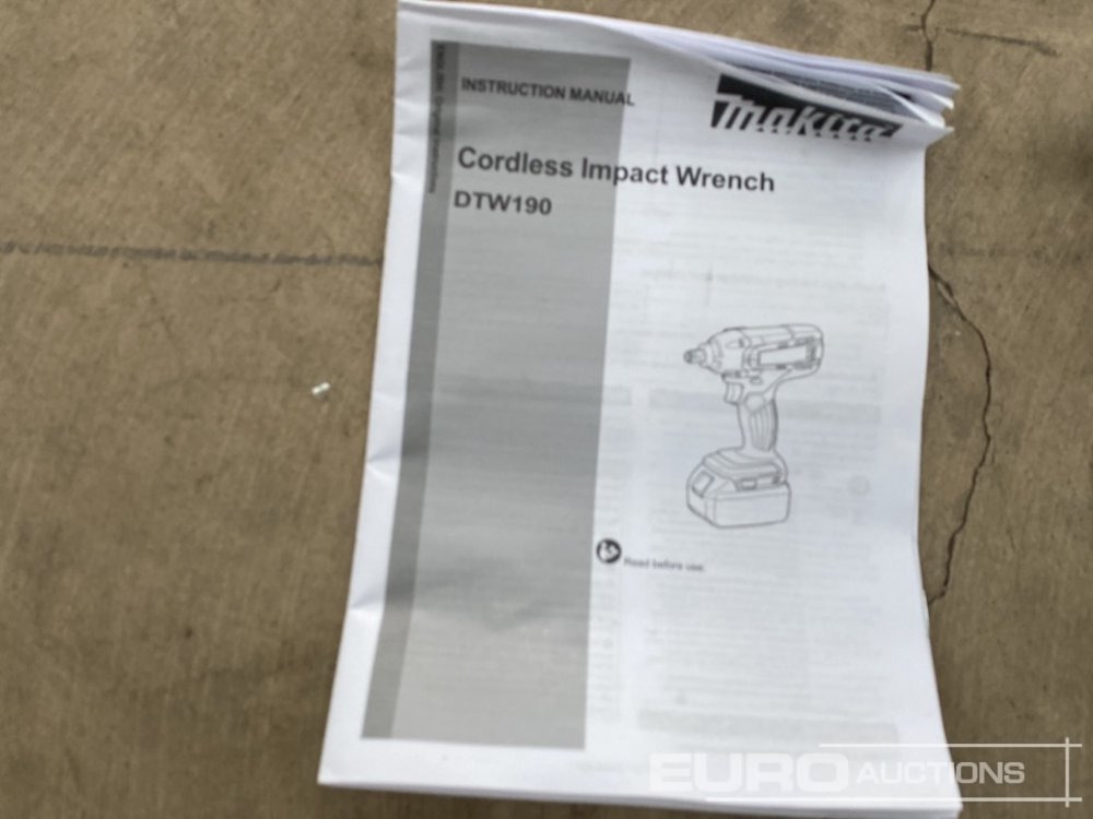 Unused Makita DTW190 18V 1/2" Li-Ion LXT Impact Wrench (Body Only) - Matériel de chantier: photos 5 Unused Makita DTW190 18V 1/2" Li-Ion LXT Impact Wrench (Body Only) - Matériel de chantier: photos 5