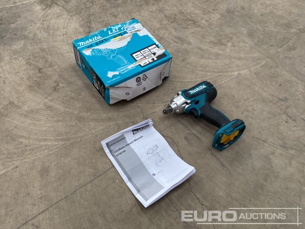 Unused Makita DTW190 18V 1/2" Li-Ion LXT Impact Wrench (Body Only) - Matériel de chantier: photos 1 Unused Makita DTW190 18V 1/2" Li-Ion LXT Impact Wrench (Body Only) - Matériel de chantier: photos 1