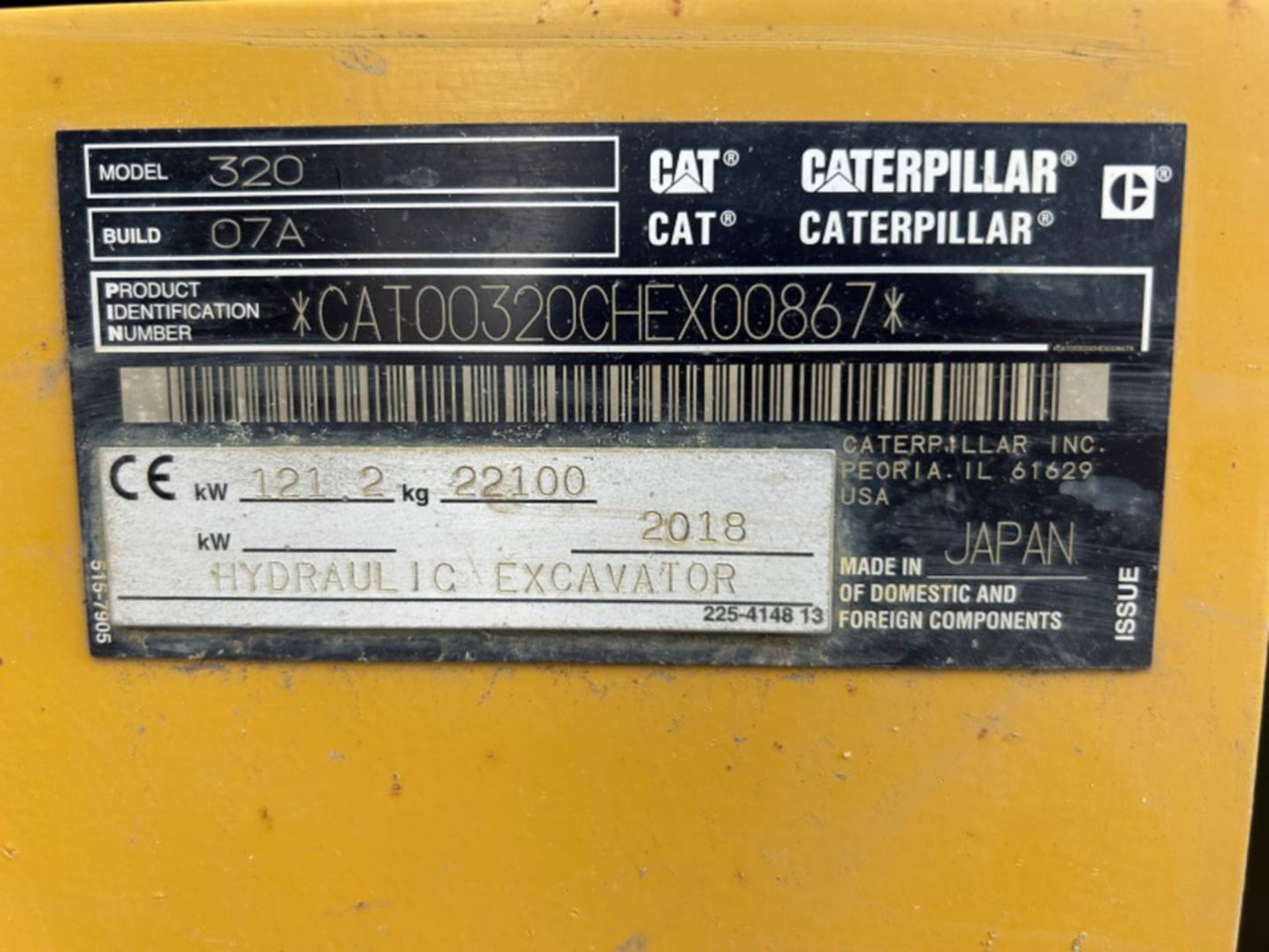 CAT 320 - Pelle sur chenille: photos 5 CAT 320 - Pelle sur chenille: photos 5