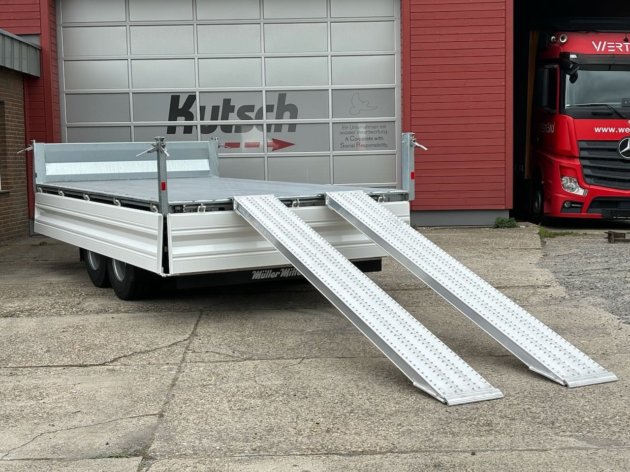 Müller-Mitteltal KA-TA-R 11,9/024 Breitreifen, Alu-Rampen, LED - Remorque benne: photos 1 Müller-Mitteltal KA-TA-R 11,9/024 Breitreifen, Alu-Rampen, LED - Remorque benne: photos 1