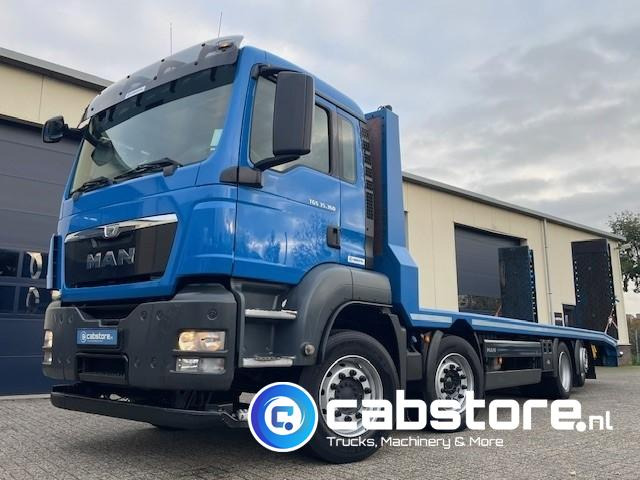 MAN TGS 35.360 8x2 Machinetransporter - Oprijwagen - Bouwjaar 2014 - Hydraulische rampen - 8x2-4 - Bickel-Tec - Good condition - Camion plateau: photos 1 MAN TGS 35.360 8x2 Machinetransporter - Oprijwagen - Bouwjaar 2014 - Hydraulische rampen - 8x2-4 - Bickel-Tec - Good condition - Camion plateau: photos 1