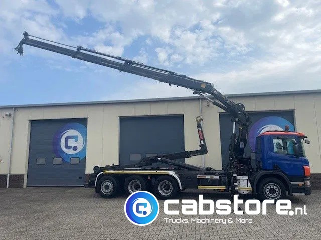 Camion ampliroll, Camion grue Scania P380 LB 8x4*4 HNA Euro 5 - HIAB 211 E-3 Hipro Crane with remote control + Multilift  XR26S61 Hooklift - Year 2009 - Km 336.501 !! - Good condition: photos 12