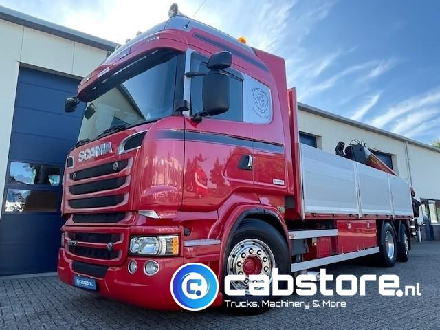 Scania R520 LB6X2*4HNB Euro 6 - Bouwjaar 2013 - Highline - Opticruise - Open box + Palfinger PK 24001-K B Autolaadkraan - Good condition ! - Camion plateau, Camion grue: photos 1 Scania R520 LB6X2*4HNB Euro 6 - Bouwjaar 2013 - Highline - Opticruise - Open box + Palfinger PK 24001-K B Autolaadkraan - Good condition ! - Camion plateau, Camion grue: photos 1