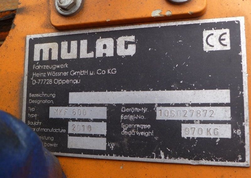 Epareuse TANDEM MULAG MKF 600 + MRM/MRF 300: photos 9 Epareuse TANDEM MULAG MKF 600 + MRM/MRF 300: photos 9