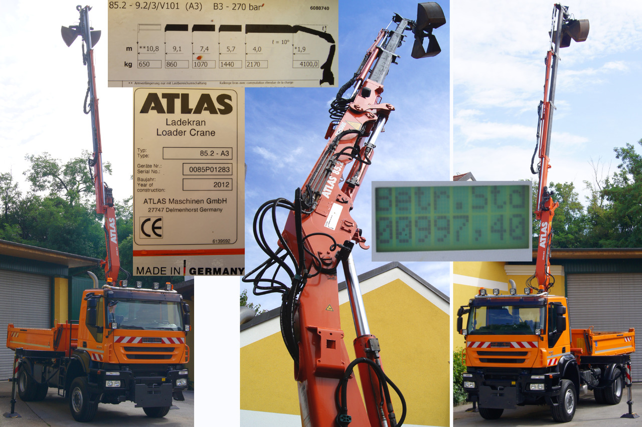 Camion benne IVECO 190T33 Trakker 4x4/ATLAS 85.2/Euro5/Winterdienst/Streuer: photos 12