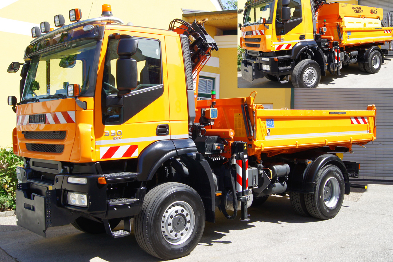 IVECO 190T33 Trakker 4x4/ATLAS 85.2/Euro5/Winterdienst/Streuer - Camion grue: photos 2 IVECO 190T33 Trakker 4x4/ATLAS 85.2/Euro5/Winterdienst/Streuer - Camion grue: photos 2