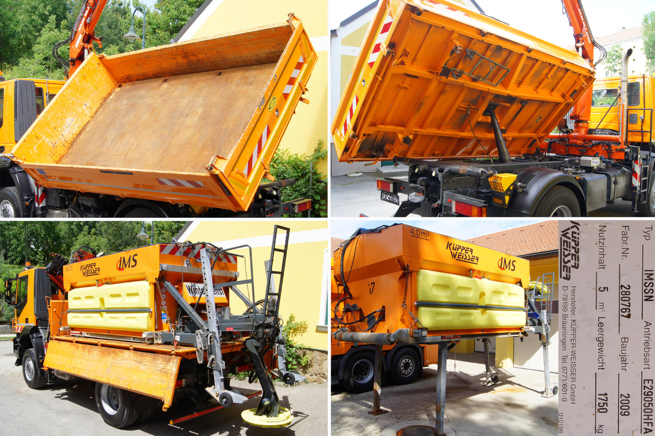 Camion benne IVECO 190T33 Trakker 4x4/ATLAS 85.2/Euro5/Winterdienst/Streuer: photos 13