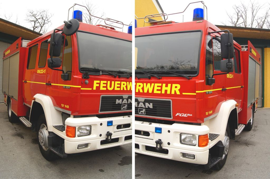 Camion de pompier MAN 14.224 L80 4x4 /METZ TLF 16/25 Feuerwehr: photos 7