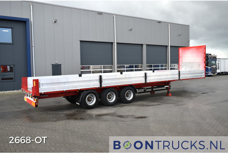 Semi-remorque plateau Kögel SN 24 FLATBED | ALU BOARDS * HARDWOOD FLOOR * NL TRAILER * APK 09-2025 * TOP!