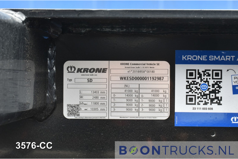 Semi-remorque porte-conteneur/ Caisse mobile neuf Krone SD BOX LINER NEW / UNREGISTERED | 2x20-40-45ft * LIFT AXLE * DISC BRAKES: photos 20