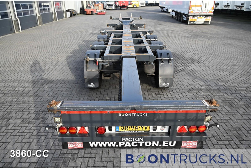 Semi-remorque porte-conteneur/ Caisse mobile Pacton ET3 | 2x20-30-40-45ft HC * 2x EXTENDABLE * LIFT AXLE * NL TRAILER * APK 06-2026: photos 7