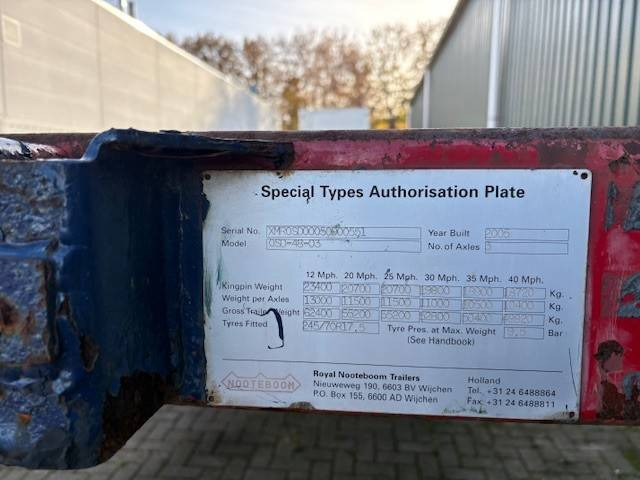 Nooteboom OSD-48-03 - Semi-remorque surbaissé: photos 5 Nooteboom OSD-48-03 - Semi-remorque surbaissé: photos 5