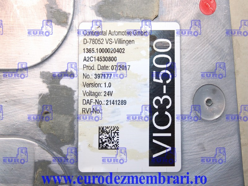 CALCULATOR VIC3-500 DAF XF106 2141289, 2139671, 2206308 - Bloc de gestion pour Camion: photos 4 CALCULATOR VIC3-500 DAF XF106 2141289, 2139671, 2206308 - Bloc de gestion pour Camion: photos 4