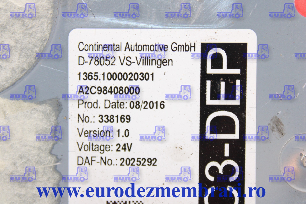 CALCULATOR VIC3-DEP DAF XF106 2025292 - Bloc de gestion pour Camion: photos 2 CALCULATOR VIC3-DEP DAF XF106 2025292 - Bloc de gestion pour Camion: photos 2