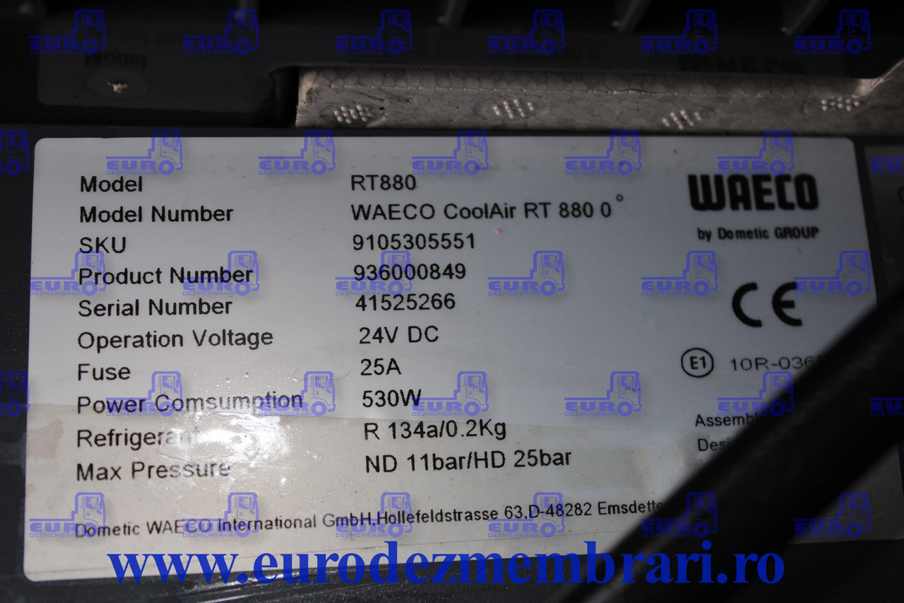 CLIMA STATIONARE WAECO RT880 9105305551, 936000849 - Pièce de climatisation pour Camion: photos 3 CLIMA STATIONARE WAECO RT880 9105305551, 936000849 - Pièce de climatisation pour Camion: photos 3