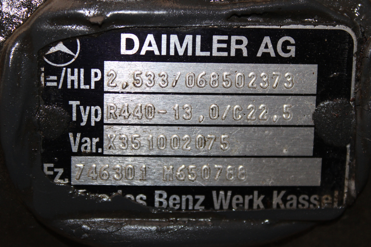 DIFERENTIAL MERCEDES ACTROS R=2,533 R440-13 X351002075, 068502373 - Différentiel pour Camion: photos 3 DIFERENTIAL MERCEDES ACTROS R=2,533 R440-13 X351002075, 068502373 - Différentiel pour Camion: photos 3