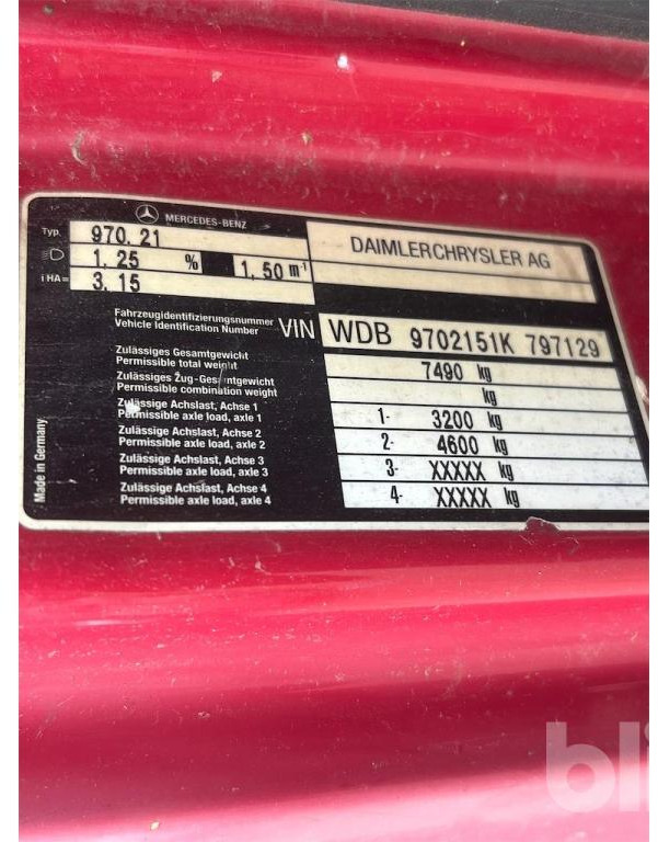 Camion plateau ATEGO 815 Mercedes-Benz (2002): photos 6