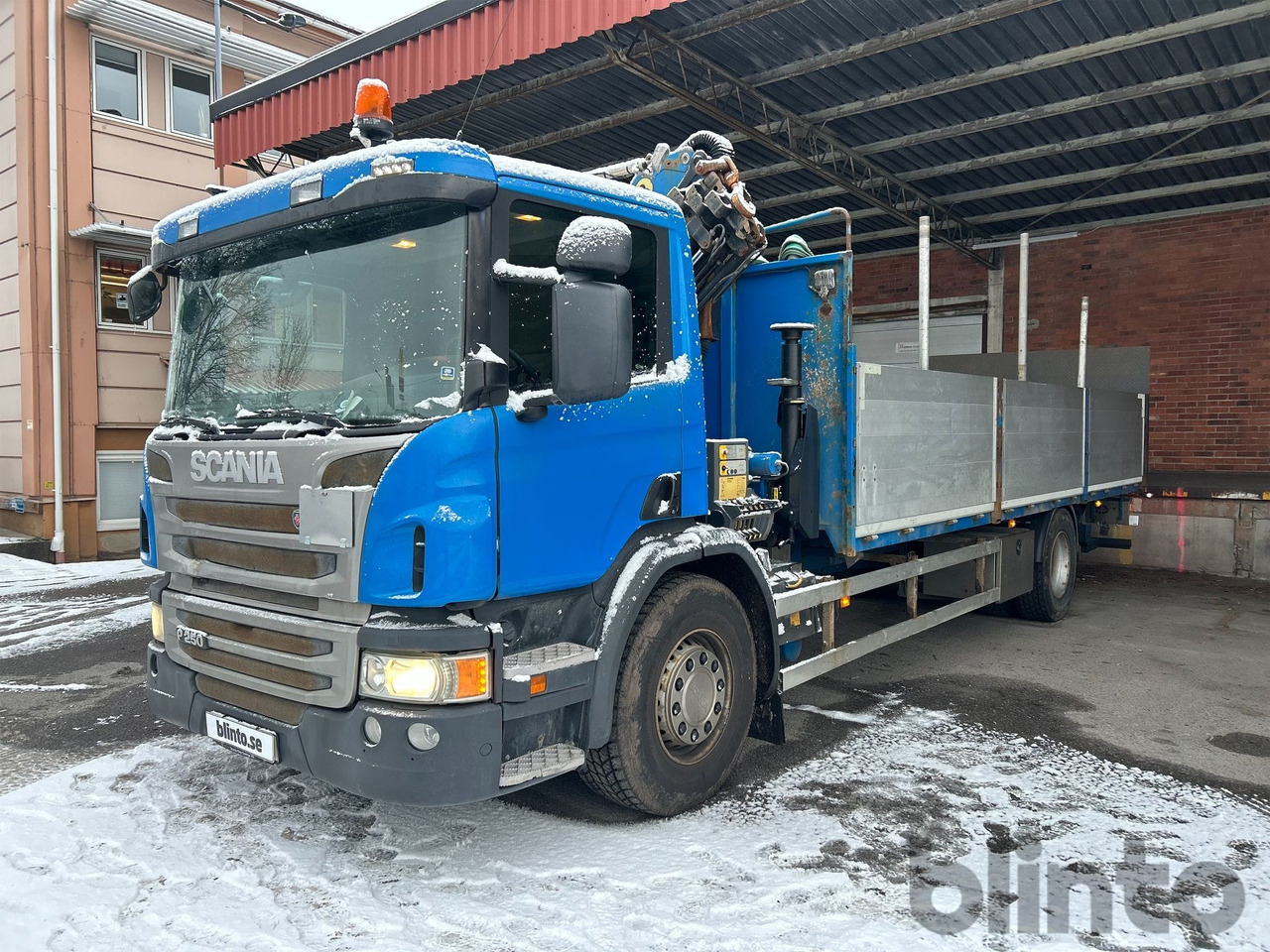 Brädgårdsbil / SCANIA P250 / Nybesiktigad kran - Camion plateau, Camion grue: photos 1 Brädgårdsbil / SCANIA P250 / Nybesiktigad kran - Camion plateau, Camion grue: photos 1