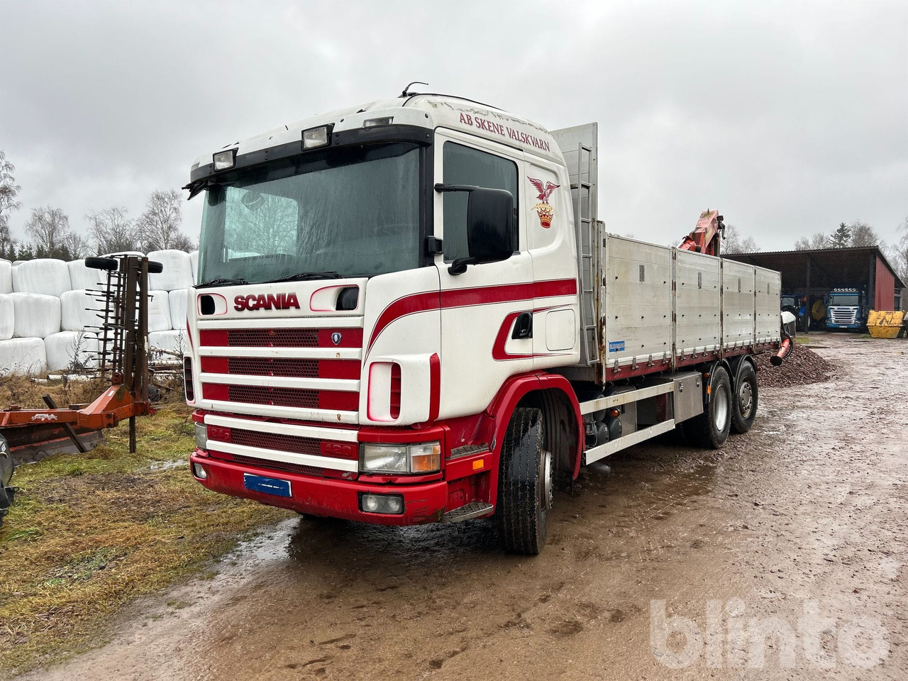 SCANIA R124GB 6X2 4NA420 - Camion benne, Camion grue: photos 1 SCANIA R124GB 6X2 4NA420 - Camion benne, Camion grue: photos 1