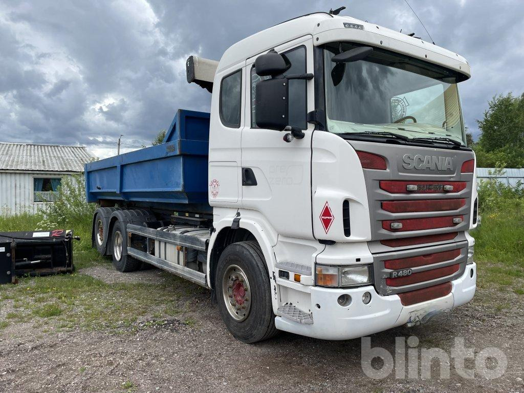 SCANIA R480LB6X2*4HSA - Camion ampliroll, Camion grue: photos 5 SCANIA R480LB6X2*4HSA - Camion ampliroll, Camion grue: photos 5