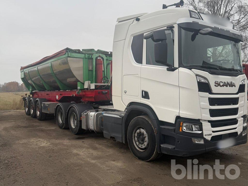 SCANIA R580 B6X2NB - Tracteur routier, Semi-remorque benne: photos 3 SCANIA R580 B6X2NB - Tracteur routier, Semi-remorque benne: photos 3