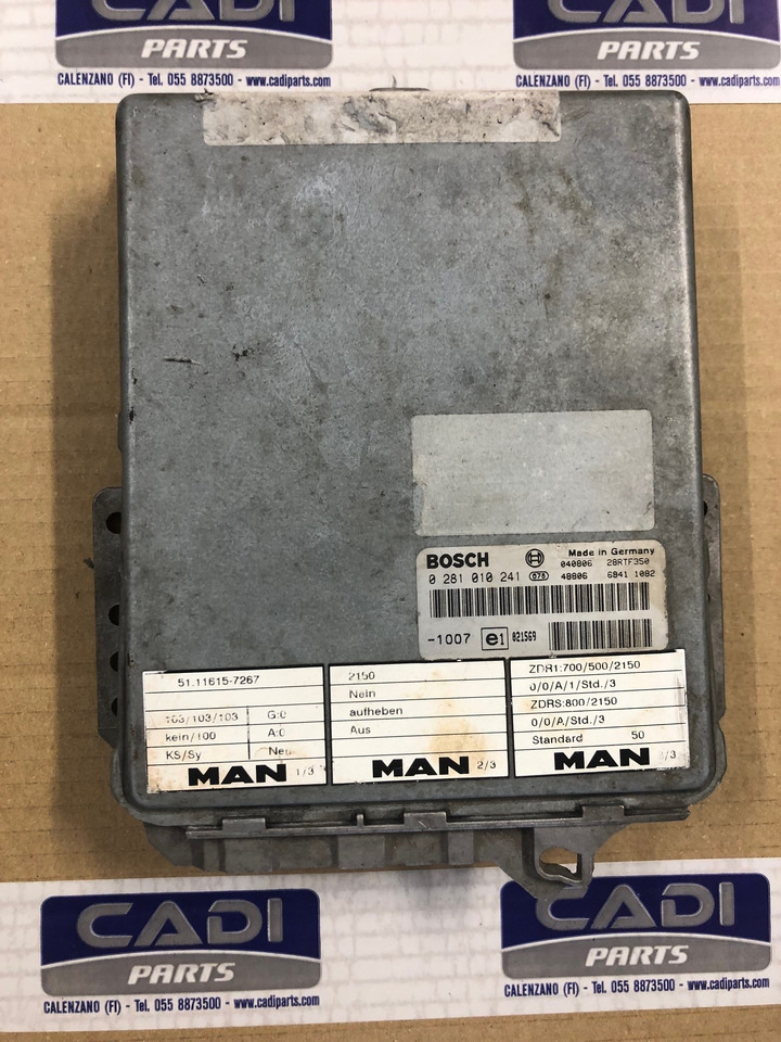 CENTRALINA EDC - RIF. BOSCH 0281010241 - RIF. MAN 51116157267 - Bloc de gestion: photos 1 CENTRALINA EDC - RIF. BOSCH 0281010241 - RIF. MAN 51116157267 - Bloc de gestion: photos 1