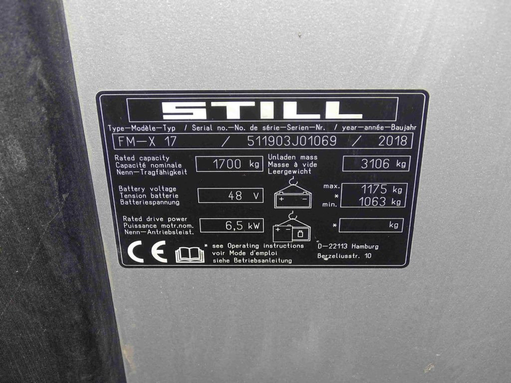 Still FM-X17 - Chariot à mât rétractable: photos 5 Still FM-X17 - Chariot à mât rétractable: photos 5