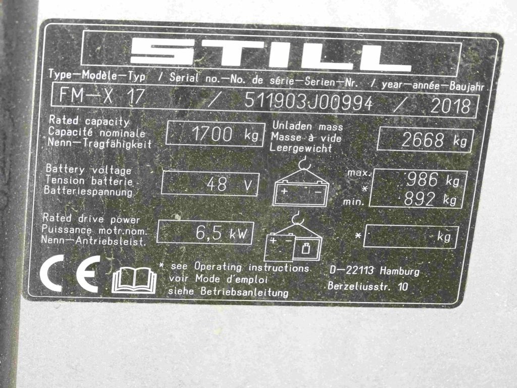 Still FM-X17 - Chariot à mât rétractable: photos 5 Still FM-X17 - Chariot à mât rétractable: photos 5