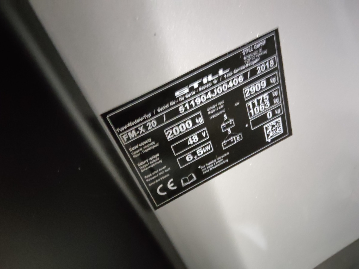 Chariot à mât rétractable Still FM-X20: photos 9 Chariot à mât rétractable Still FM-X20: photos 9