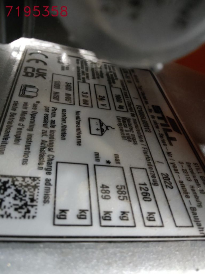 Still LTX-FF10 - Chariot tracteur: photos 5 Still LTX-FF10 - Chariot tracteur: photos 5