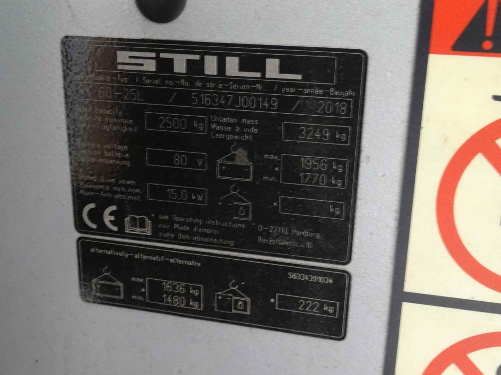 Still RX60-25L - Chariot élévateur électrique: photos 5 Still RX60-25L - Chariot élévateur électrique: photos 5