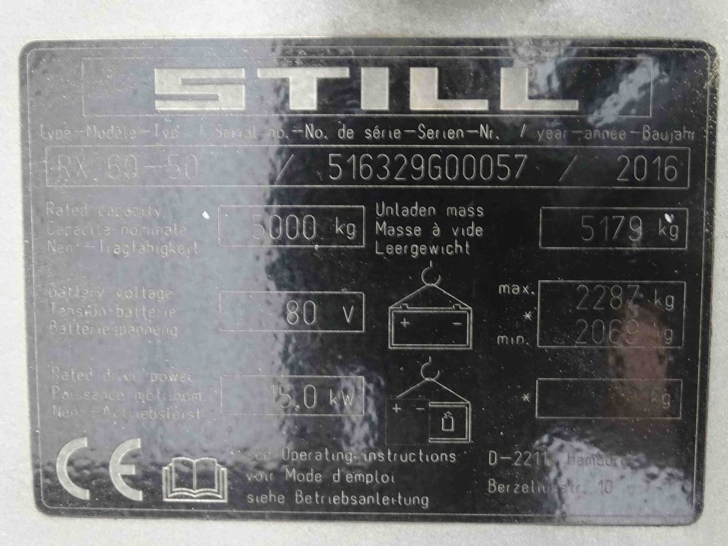 Still RX60-50 - Chariot élévateur électrique: photos 5 Still RX60-50 - Chariot élévateur électrique: photos 5