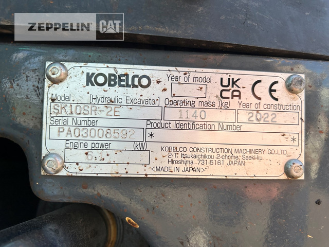 Kobelco SK10SR-2 - Mini pelle: photos 5 Kobelco SK10SR-2 - Mini pelle: photos 5
