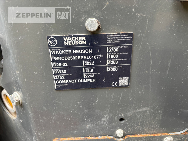 Wacker DW30 - Tombereau articulé: photos 2 Wacker DW30 - Tombereau articulé: photos 2