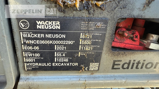 Wacker EW100 - Pelle sur pneus: photos 5 Wacker EW100 - Pelle sur pneus: photos 5