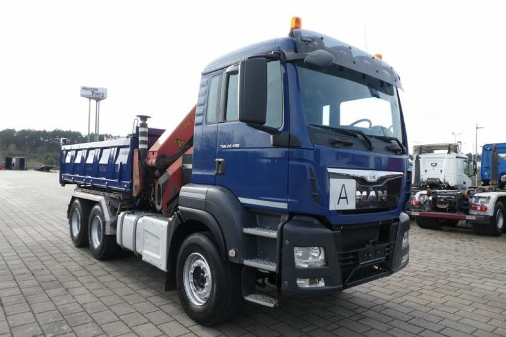 MAN TG-S 26.480 6x4 BL 3-Achs Kipper Kran Palf. PK 2 MAN TG-S 26.480 6x4 BL 3-Achs Kipper Kran Palf. PK 2 - Camion benne, Camion grue: photos 3 MAN TG-S 26.480 6x4 BL 3-Achs Kipper Kran Palf. PK 2 MAN TG-S 26.480 6x4 BL 3-Achs Kipper Kran Palf. PK 2 - Camion benne, Camion grue: photos 3