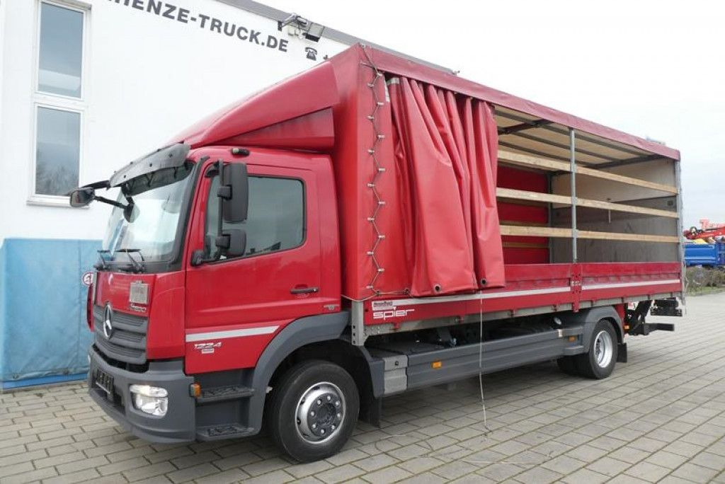 Camion à rideaux coulissants Mercedes-Benz Atego 1224 L  Pritsche LBW LWB 1.5to, Tautliner
