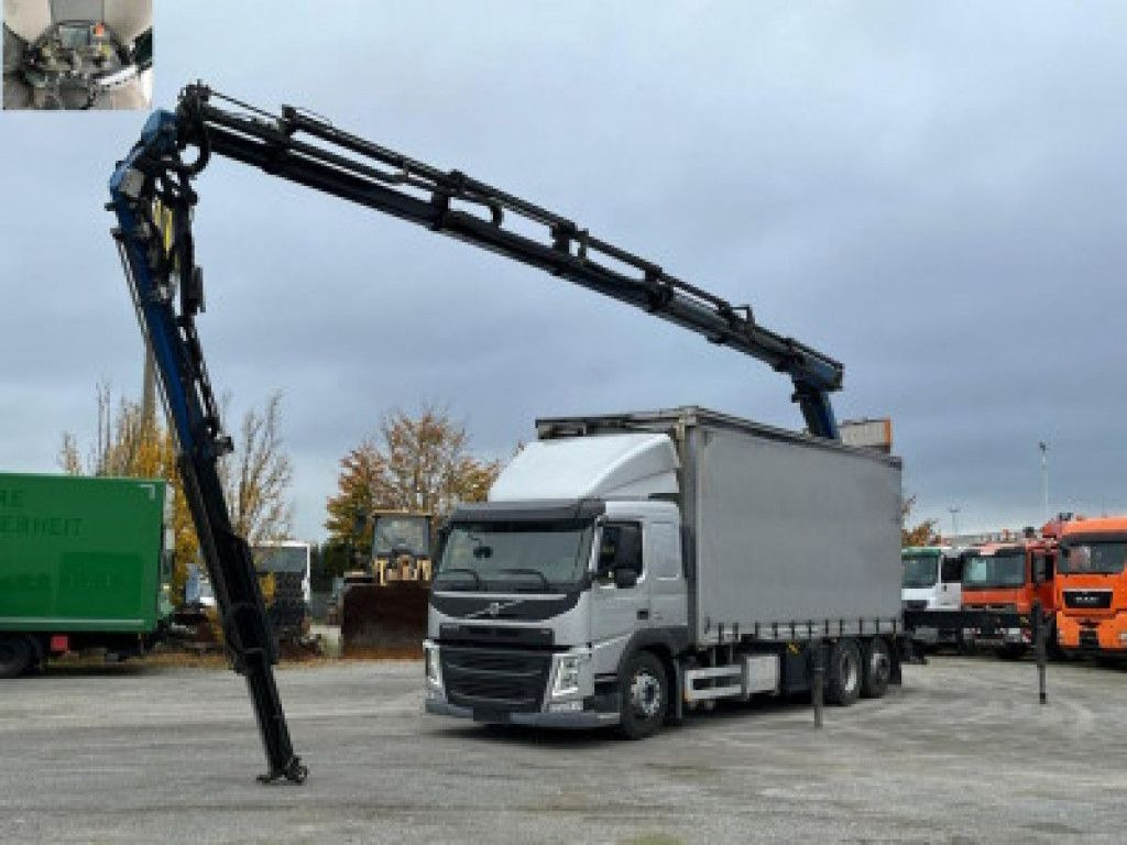 Volvo FM 420 6x2 Pritsche Heckkran 27m/t,Funk,Jib ,E6 - Camion plateau, Camion grue: photos 1 Volvo FM 420 6x2 Pritsche Heckkran 27m/t,Funk,Jib ,E6 - Camion plateau, Camion grue: photos 1